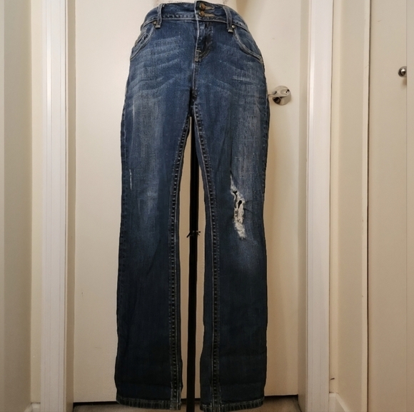 Vintage Rhinestone Skinny Jeans - Picture 1 of 11
